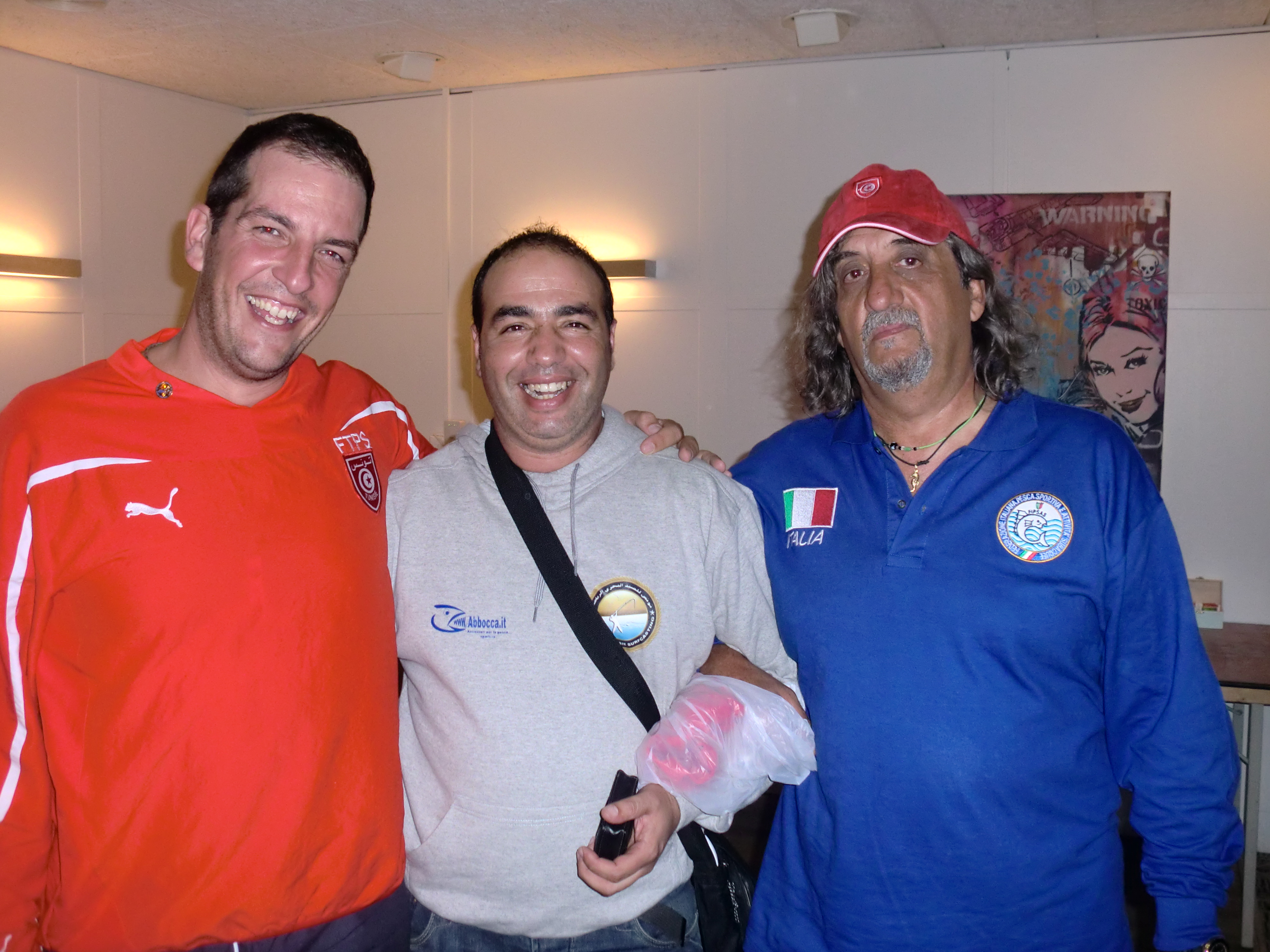 Champion peche  Surfcasting 2012   Karim Dakhlaoui con Alfonso Vastano